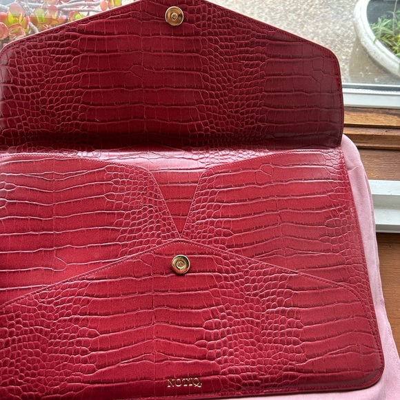 NOTIQ Vegan Croco Leather Laptop Tech Sleeve /document holder NEW - Picture 4 of 10